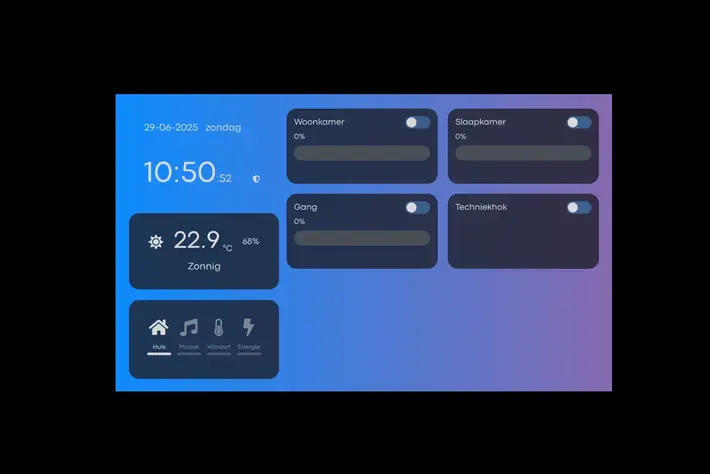 Qt dashboard voor Home Assistant